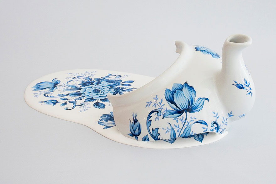 Porcelain China By Livia Marin Looks Like Melting Ice-cream