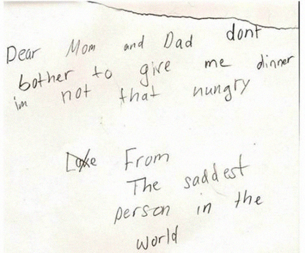 40 Hilariously Honest Notes From Kids