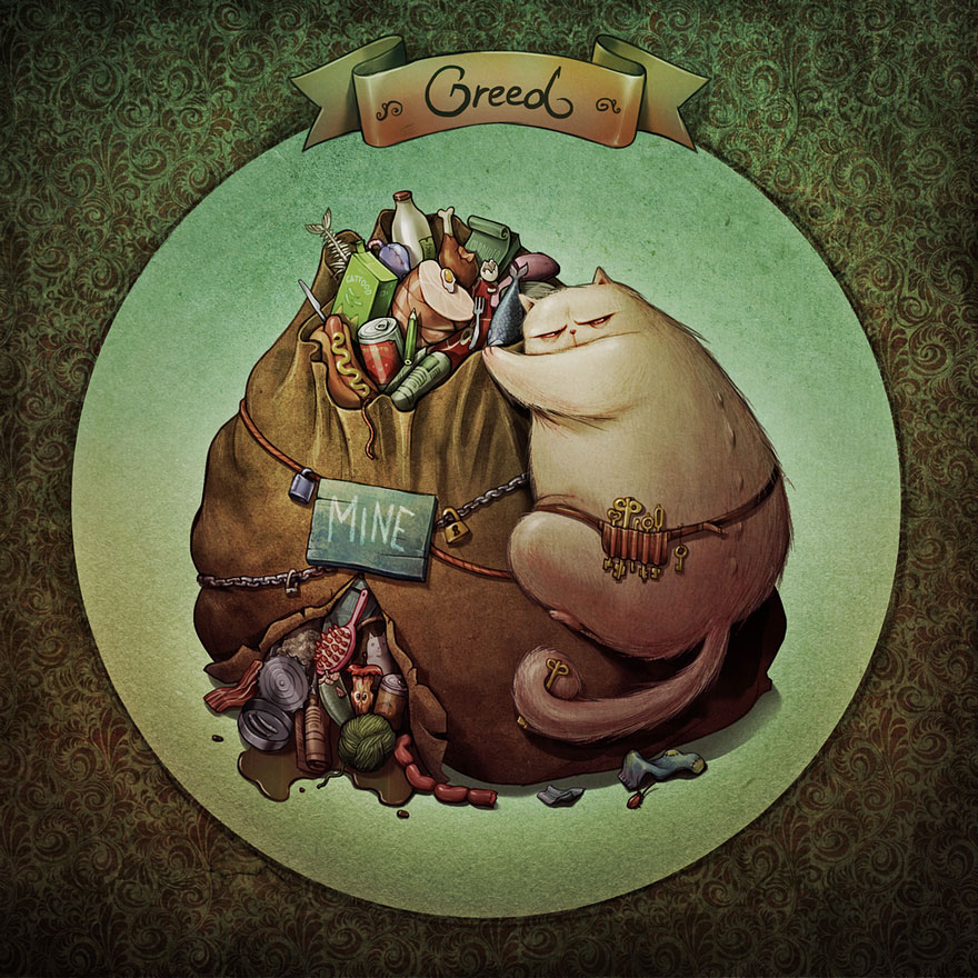 7 Deadly Catsins By Marija Tiurina