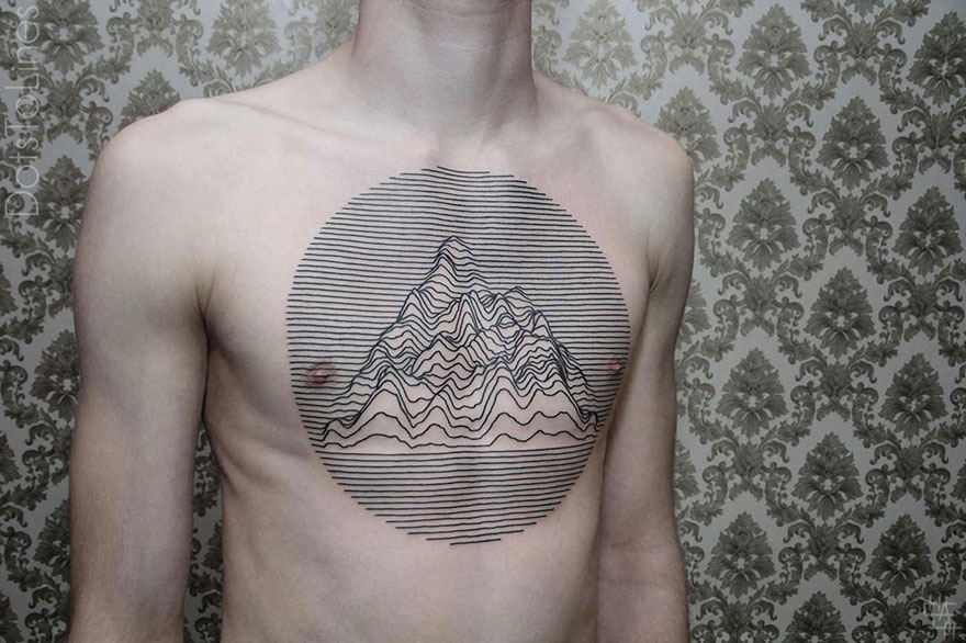 Geometric Line Tattoos By Chaim Machlev Elegantly Flow Across The Human Body