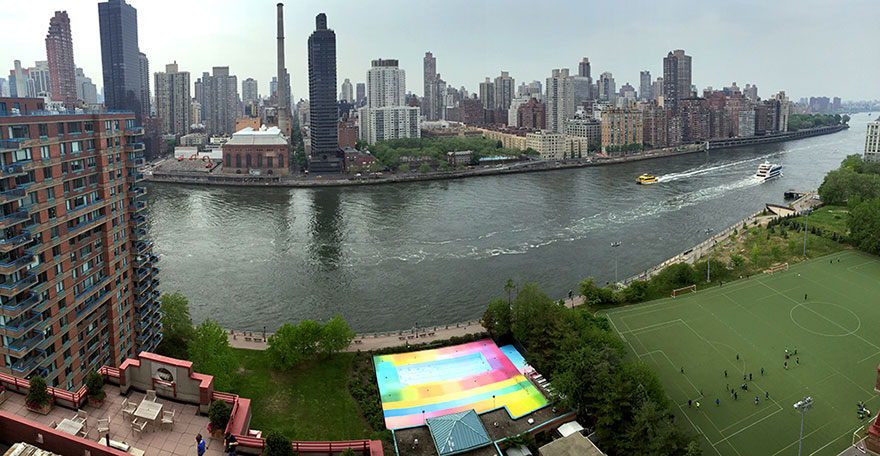 I Used 120 Gallons Of Paint To Revive An Abandoned Pool On Roosevelt Island