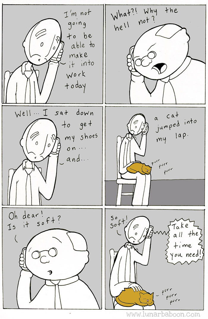 Life With Cats By Lunarbaboon (18 Comics)