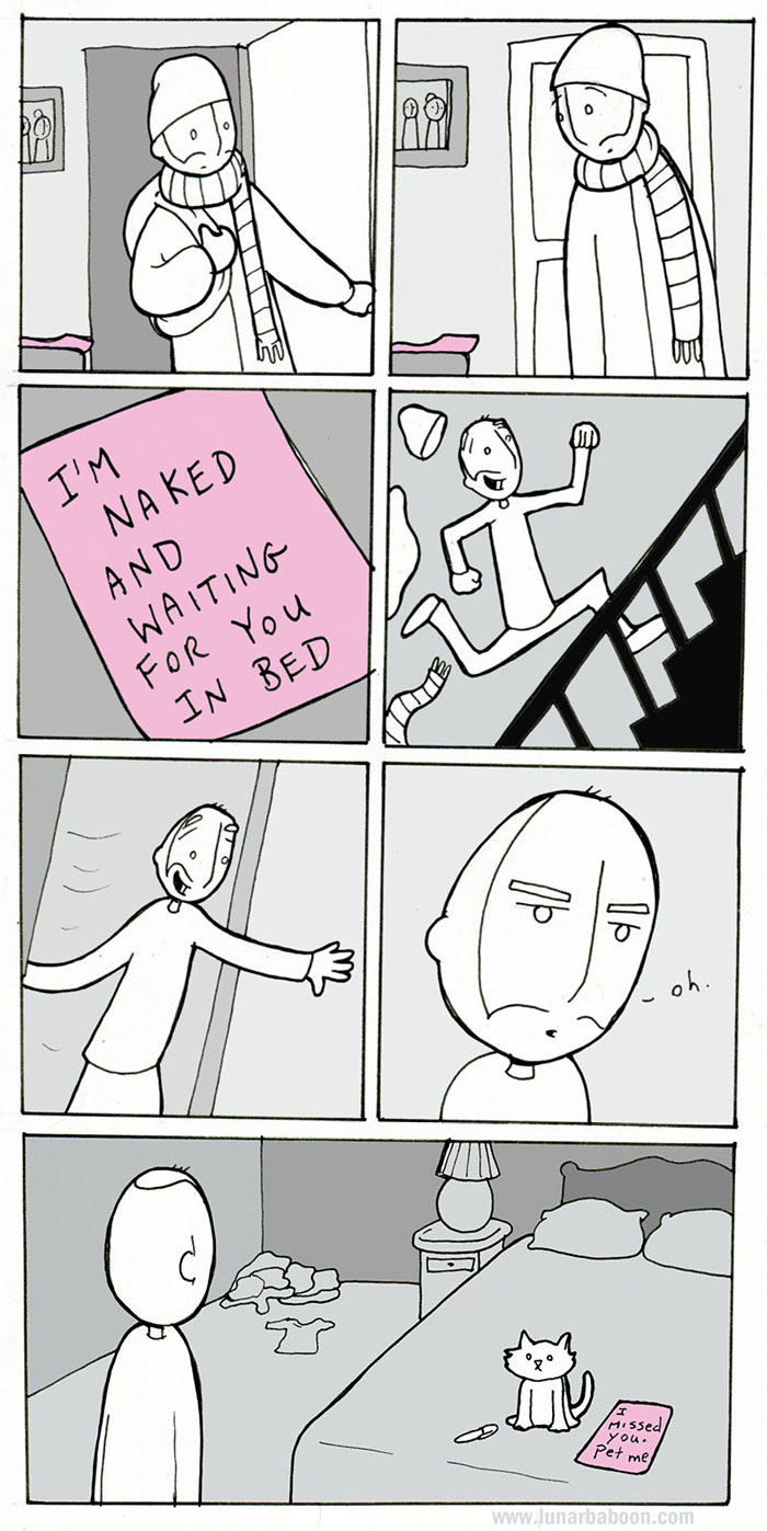 Life With Cats By Lunarbaboon (18 Comics)