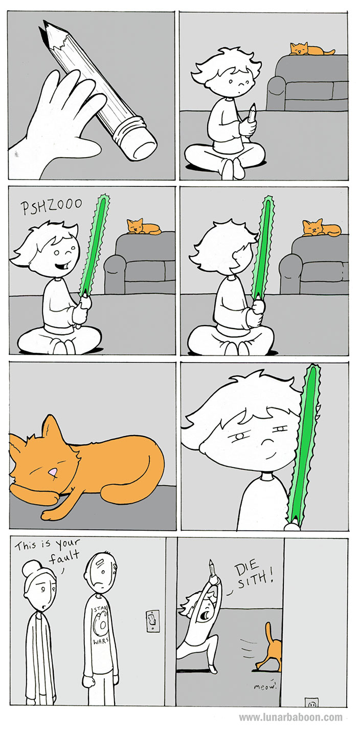Life With Cats By Lunarbaboon (18 Comics)
