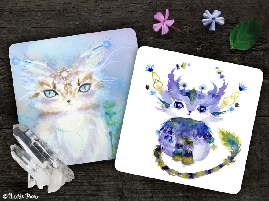 I Paint Cats As Fluffy Philosophers Sharing Their Healing Messages
