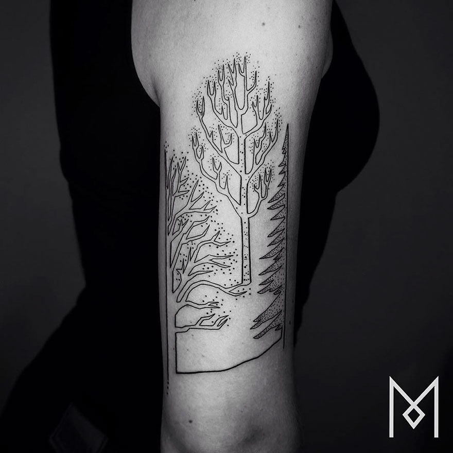 Minimalist Single Line Tattoos By Iranian-German Artist (59 Pics) Minimalist Single Line Tattoos By Iranian-German Artist (59 Pics)