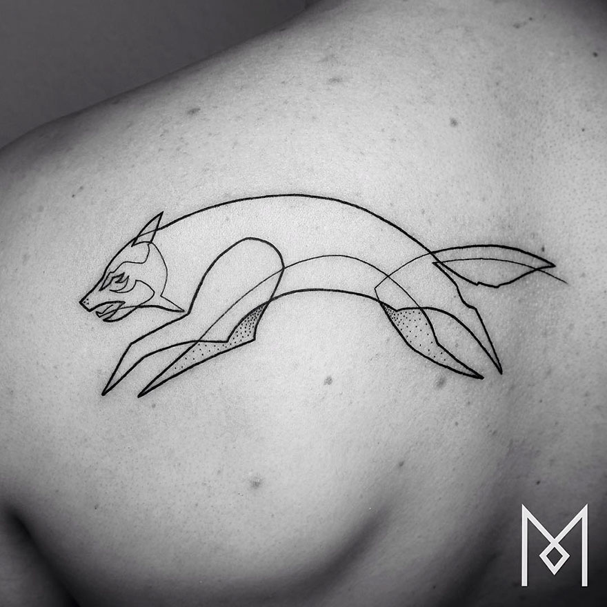 Minimalist Single Line Tattoos By Iranian-German Artist (59 Pics) Minimalist Single Line Tattoos By Iranian-German Artist (59 Pics)