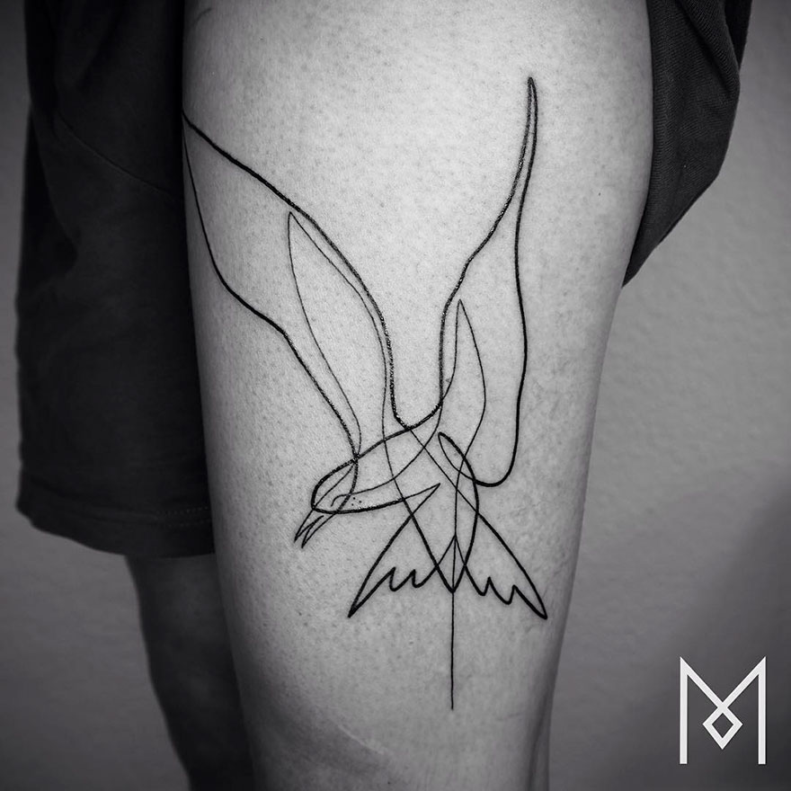 Minimalist Single Line Tattoos By Iranian-German Artist (59 Pics) Minimalist Single Line Tattoos By Iranian-German Artist (59 Pics)