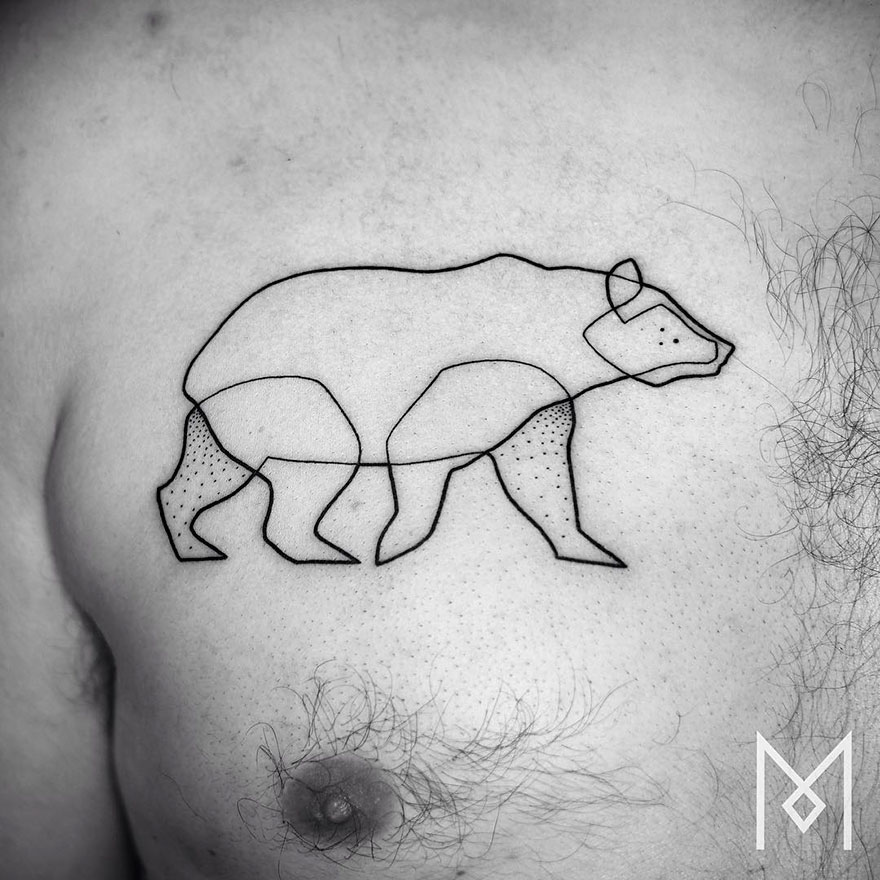 Minimalist Single Line Tattoos By Iranian-German Artist (59 Pics) Minimalist Single Line Tattoos By Iranian-German Artist (59 Pics)
