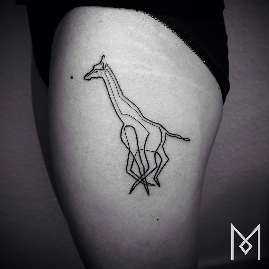 Minimalist Single Line Tattoos By Iranian-German Artist (59 Pics) Minimalist Single Line Tattoos By Iranian-German Artist (59 Pics)