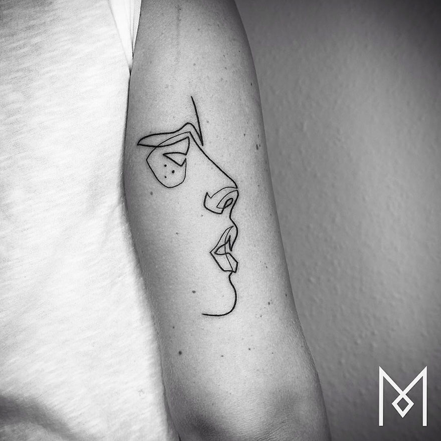 Minimalist Single Line Tattoos By Iranian-German Artist (59 Pics) Minimalist Single Line Tattoos By Iranian-German Artist (59 Pics)
