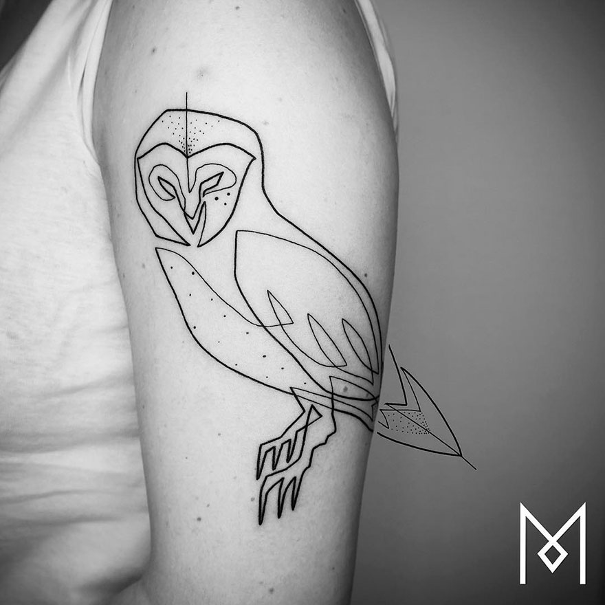 Minimalist Single Line Tattoos By Iranian-German Artist (59 Pics) Minimalist Single Line Tattoos By Iranian-German Artist (59 Pics)
