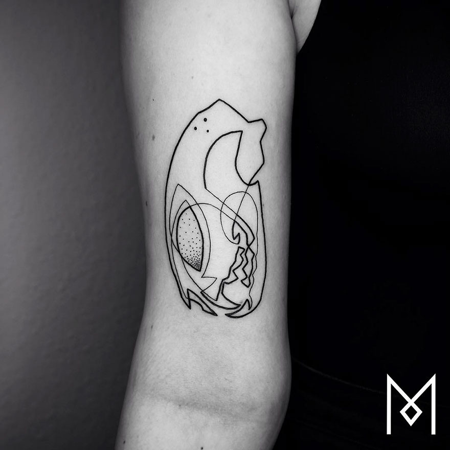 Minimalist Single Line Tattoos By Iranian-German Artist (59 Pics) Minimalist Single Line Tattoos By Iranian-German Artist (59 Pics)