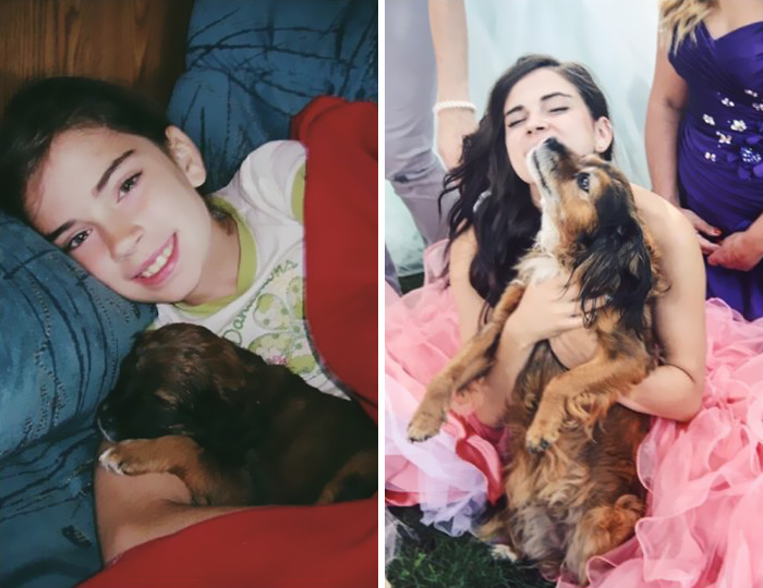 108 Before-And-After Pics Of Dogs And Their Owners Growing Up Together