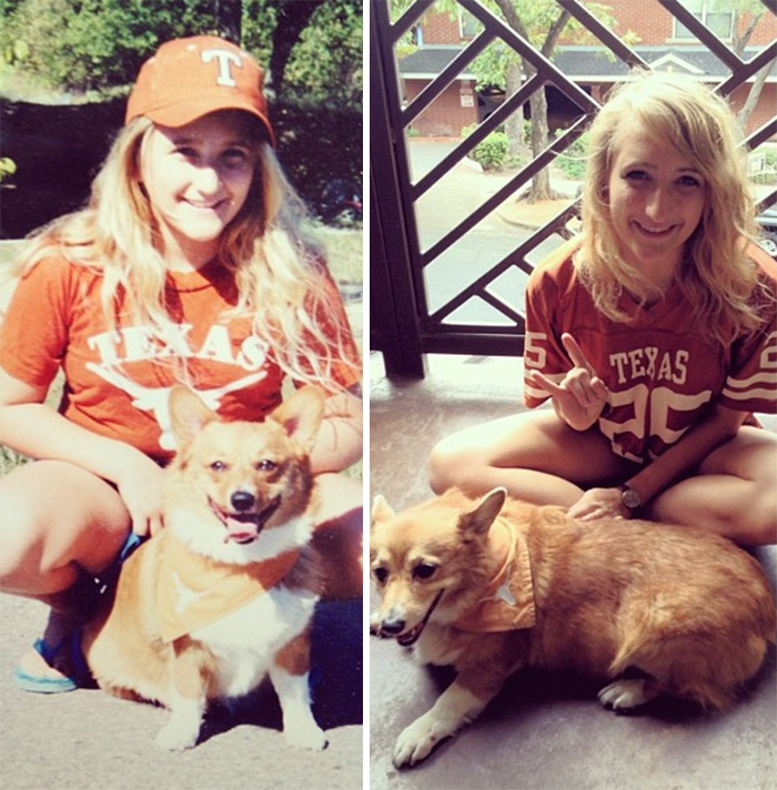 108 Before-And-After Pics Of Dogs And Their Owners Growing Up Together