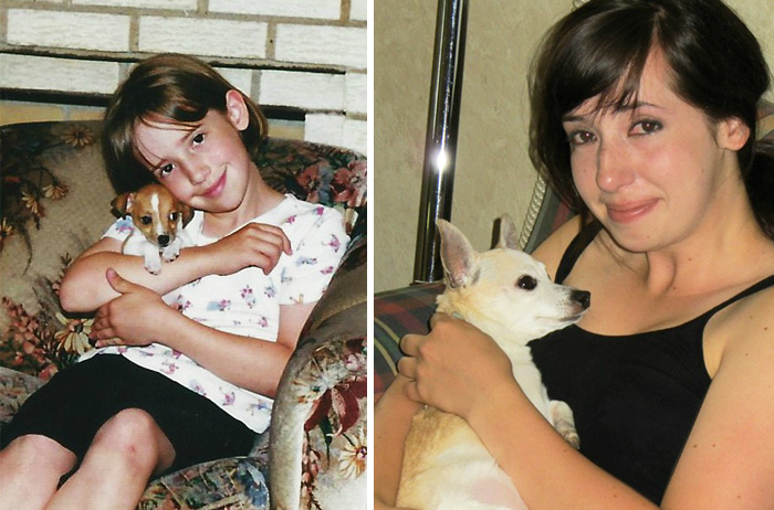 108 Before-And-After Pics Of Dogs And Their Owners Growing Up Together