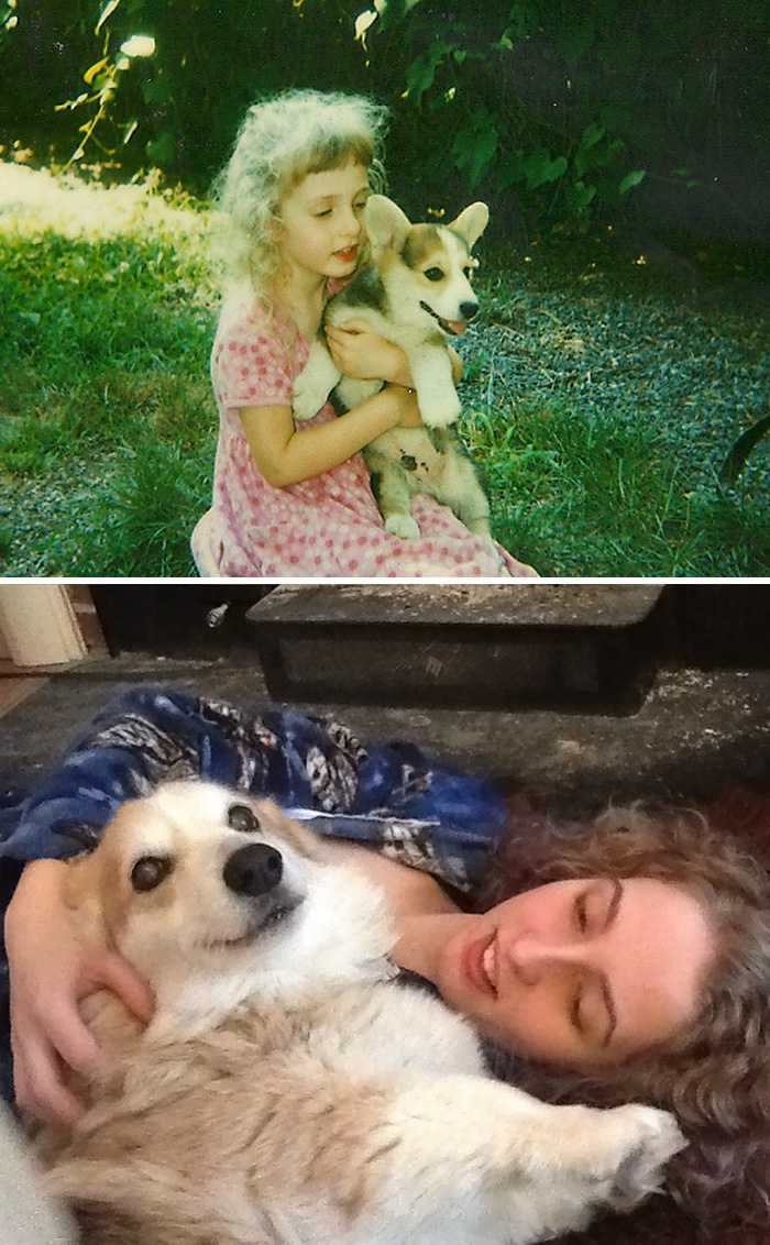 108 Before-And-After Pics Of Dogs And Their Owners Growing Up Together