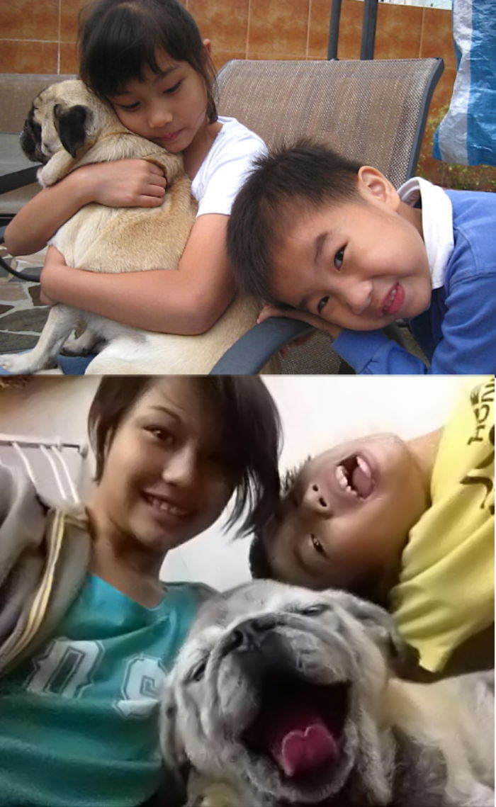 108 Before-And-After Pics Of Dogs And Their Owners Growing Up Together