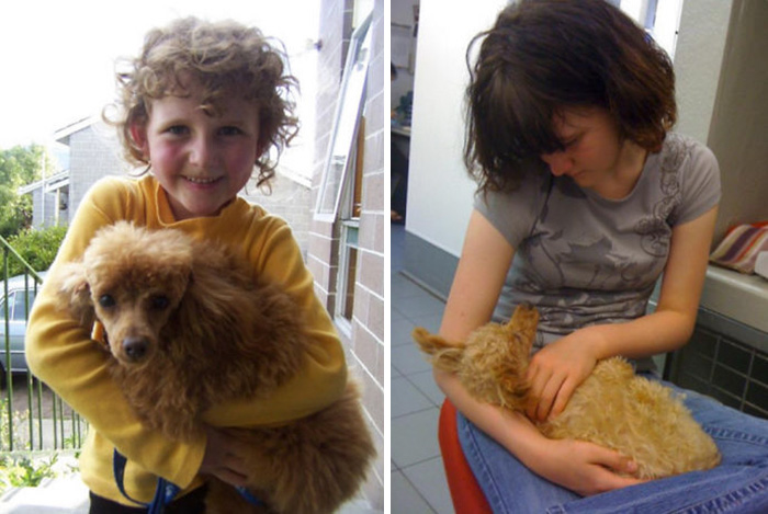 108 Before-And-After Pics Of Dogs And Their Owners Growing Up Together