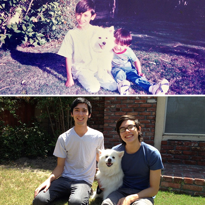 108 Before-And-After Pics Of Dogs And Their Owners Growing Up Together