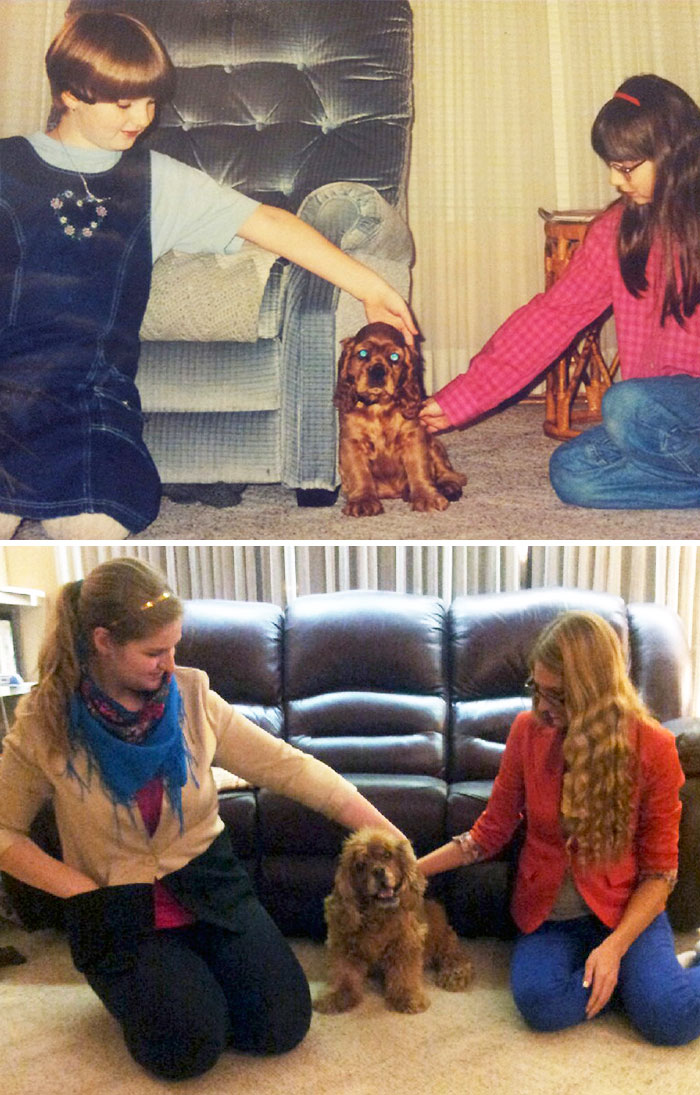 108 Before-And-After Pics Of Dogs And Their Owners Growing Up Together