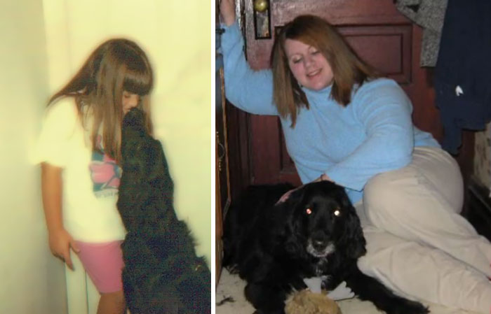 108 Before-And-After Pics Of Dogs And Their Owners Growing Up Together