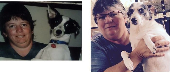 108 Before-And-After Pics Of Dogs And Their Owners Growing Up Together