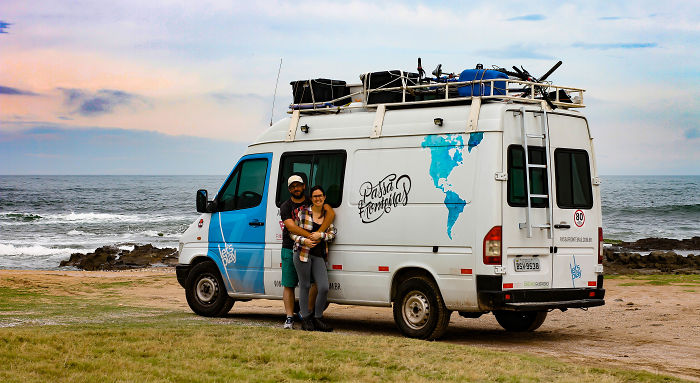 We Transformed A Military Police Car Into A Home On Wheels So That We Could Travel The World While Working
