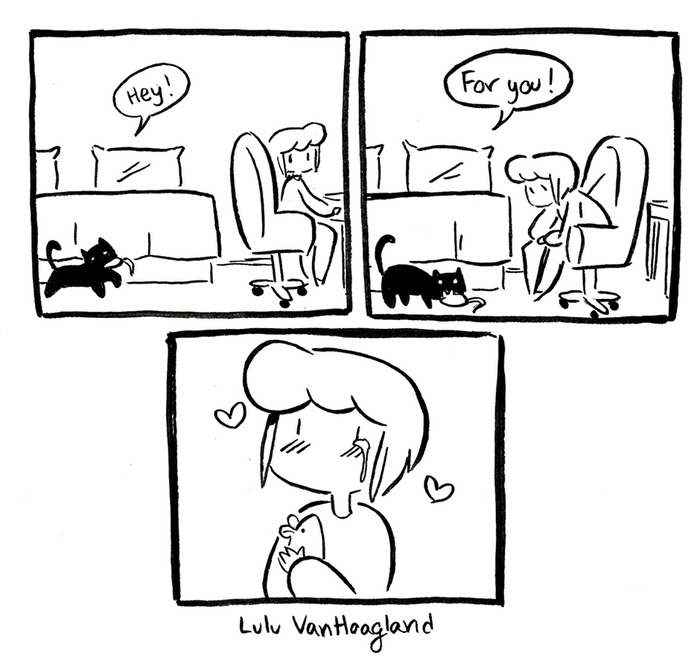 51 Comics By Lulu VanHoagland That Purrfectly Capture Life With Cats