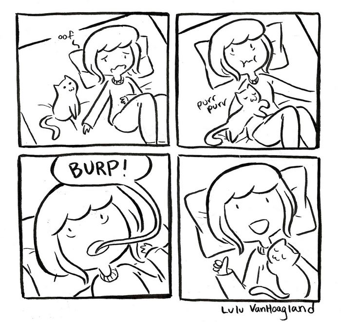 51 Comics By Lulu VanHoagland That Purrfectly Capture Life With Cats