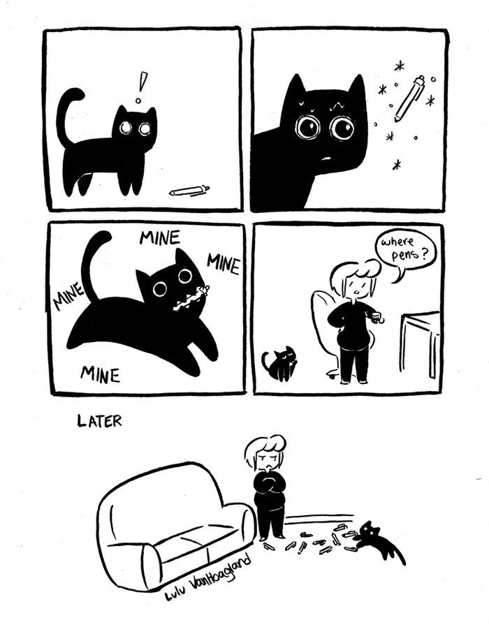 51 Comics By Lulu VanHoagland That Purrfectly Capture Life With Cats
