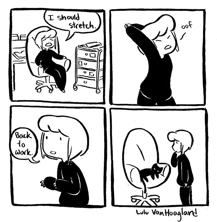 51 Comics By Lulu VanHoagland That Purrfectly Capture Life With Cats
