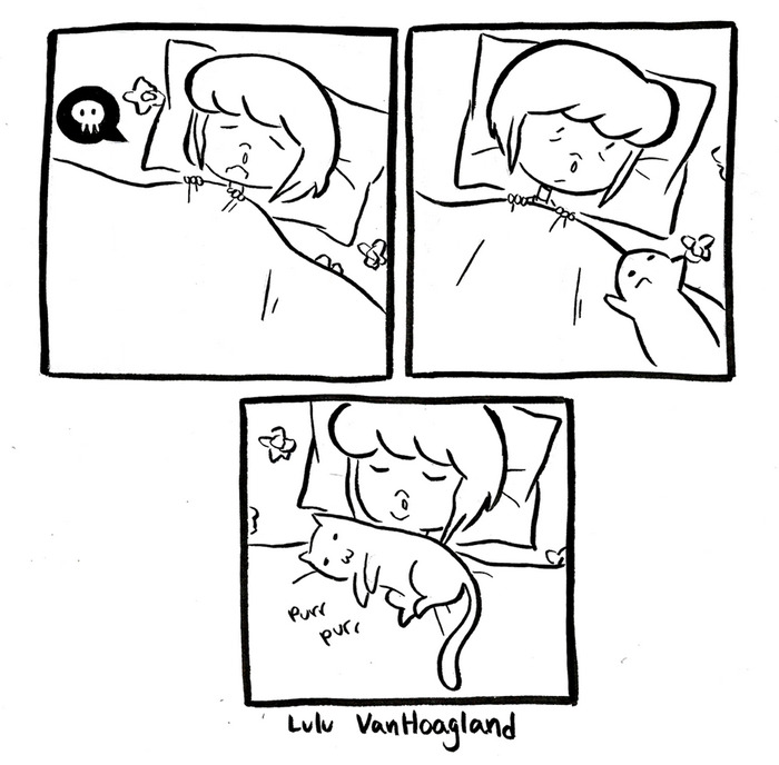 51 Comics By Lulu VanHoagland That Purrfectly Capture Life With Cats
