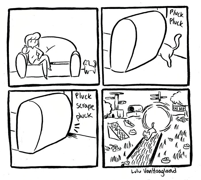 51 Comics By Lulu VanHoagland That Purrfectly Capture Life With Cats