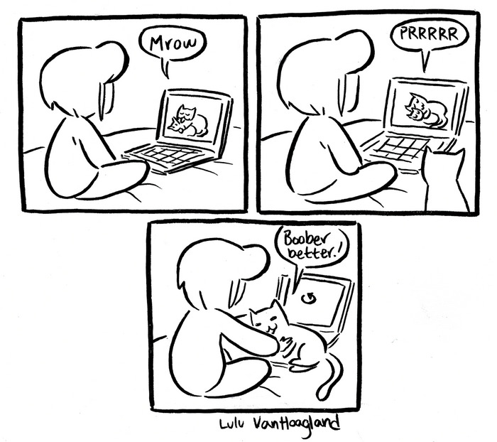 51 Comics By Lulu VanHoagland That Purrfectly Capture Life With Cats