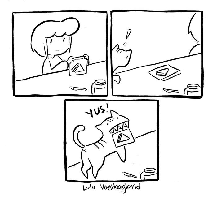 51 Comics By Lulu VanHoagland That Purrfectly Capture Life With Cats
