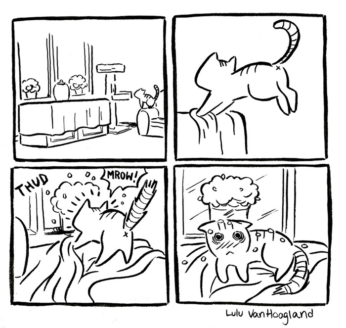 51 Comics By Lulu VanHoagland That Purrfectly Capture Life With Cats