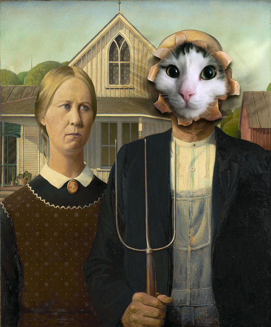 “I Have Been Photoshopping My Cats For The Past Few Years. Have Things Gone Too Far?” (26 Pics)