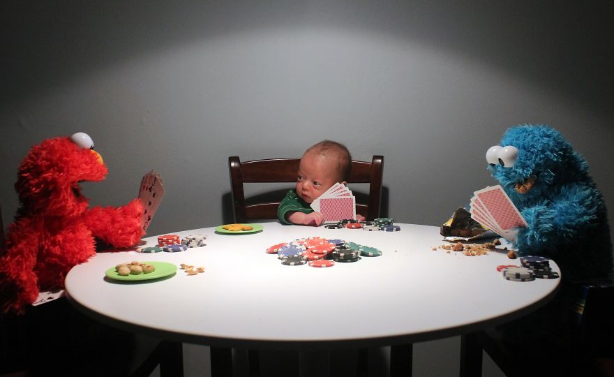 Dad Makes His Premature Baby Do Manly Things, And The Result Is Hilarious (OC)