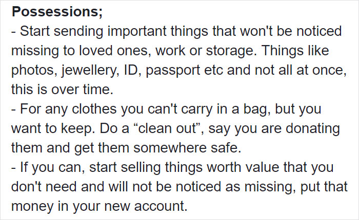 Woman Writes A Detailed Plan For Anyone Who&#8217;s Trying To Escape An Abusive Partner