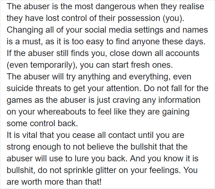 Woman Writes A Detailed Plan For Anyone Who&#8217;s Trying To Escape An Abusive Partner