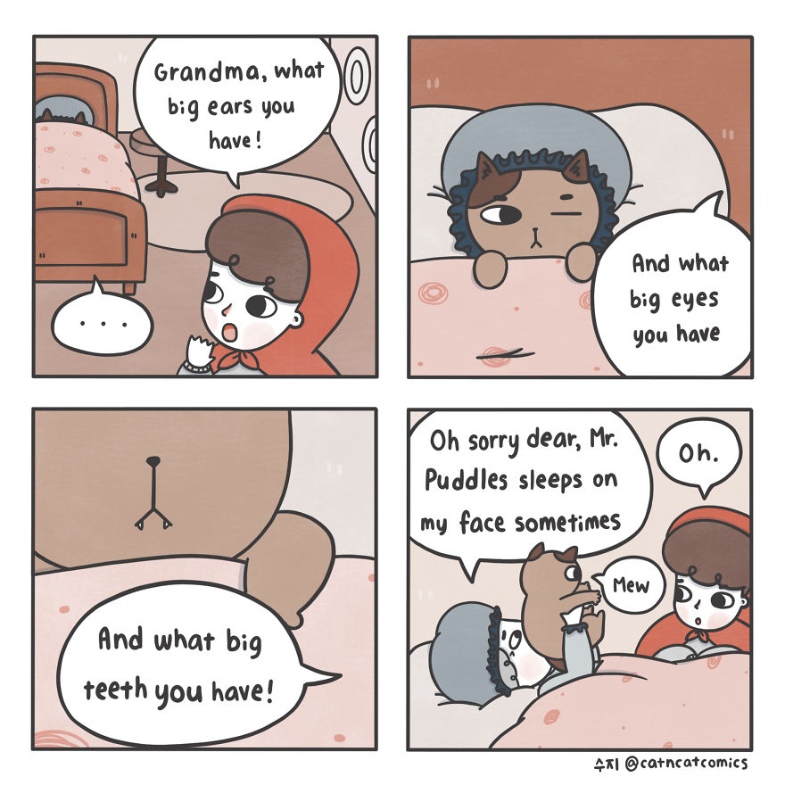 I Make Wholesome Comics About Two Rescue Cats And Their Human Who Understands Cat-Speak