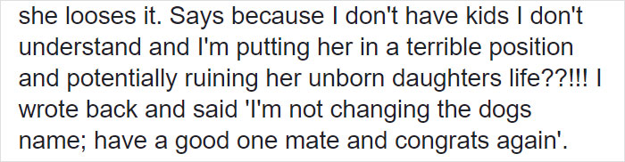 Woman Demands This Dog&#8217;s Name Be Changed Because That&#8217;s How She Wants To Call Her Newborn, Goes Ballistic After Owner Refuses