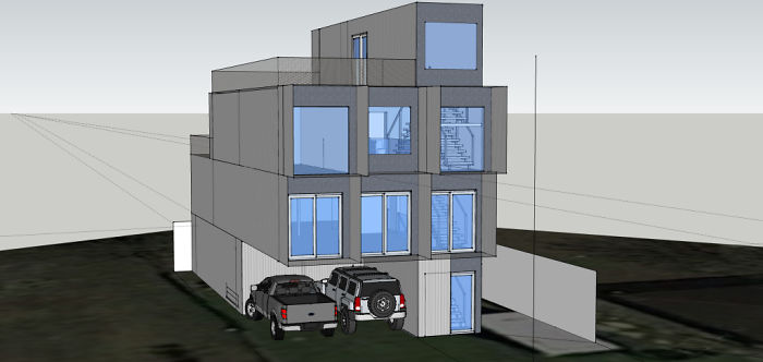 Man Uses 11 Shipping Containers To Build His 2,500 Square Foot Dream House, And The Inside Looks Amazing