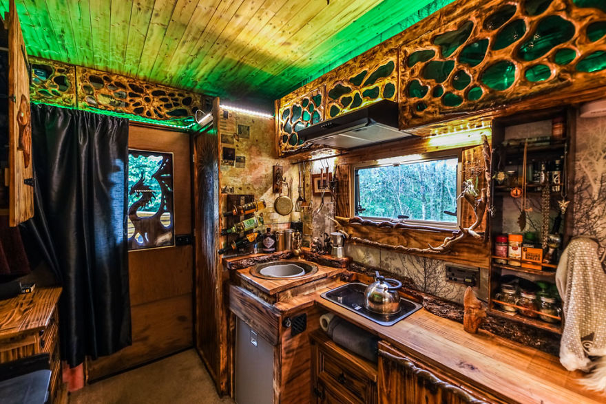 Retired Police Officer Follow His Dream Of Converting A Van In Lord Of The Rings