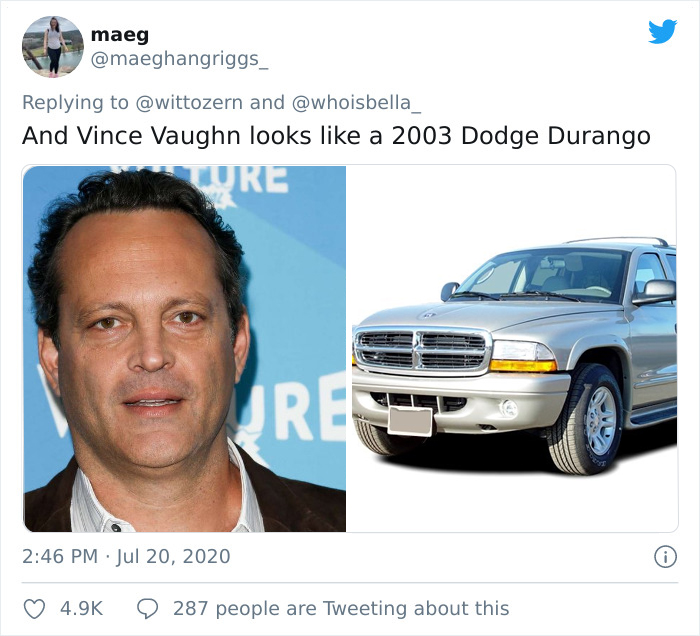 Apparently, Car Celebrity-Lookalikes Is A Thing On Twitter, And Here&#8217;s 26 Of The Funniest Comparisons