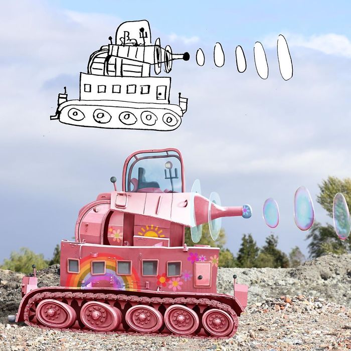 Funny Kids’ Drawings Turned To Reality: The Most Hilarious Collection Funny Kids’ Drawings Turned To Reality: The Most Hilarious Collection