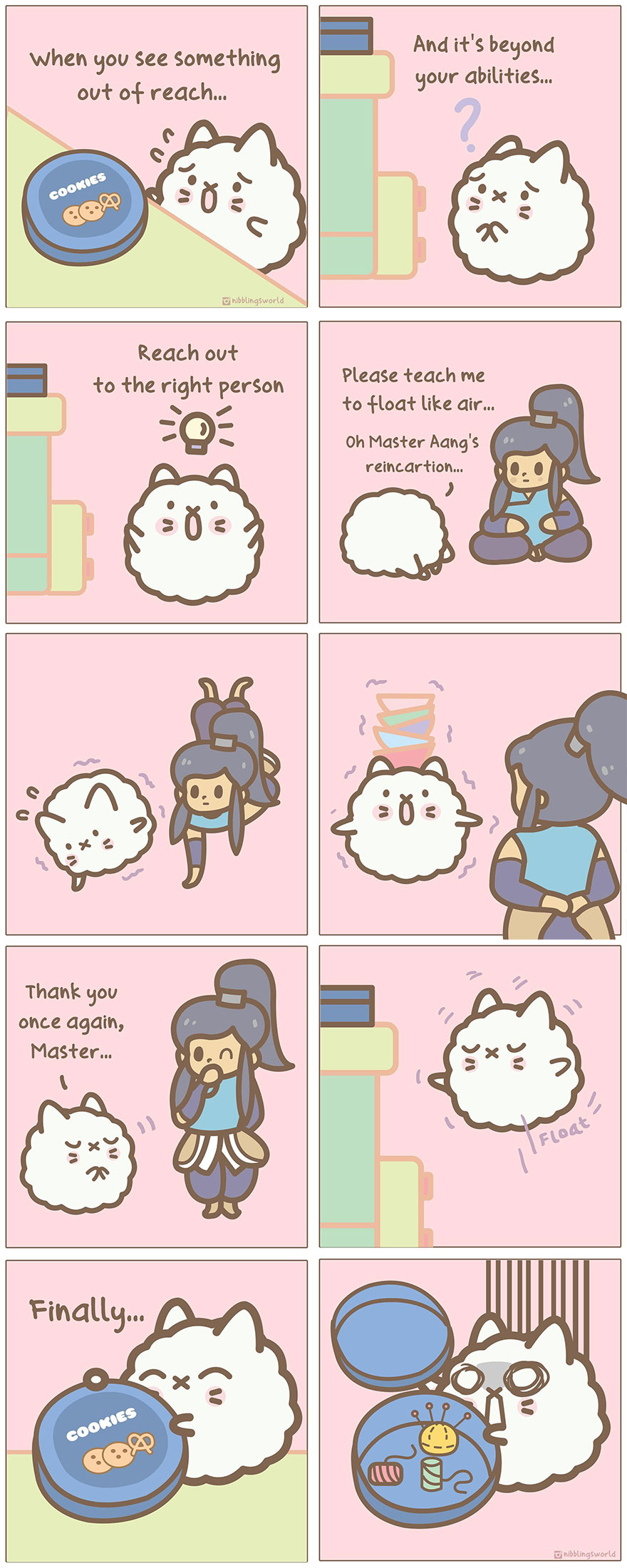 I Make Wholesome Comics About Our Pets That Are Heavily Inspired By The Antics Of The Stray Cats That We Have Adopted (60 Pics)