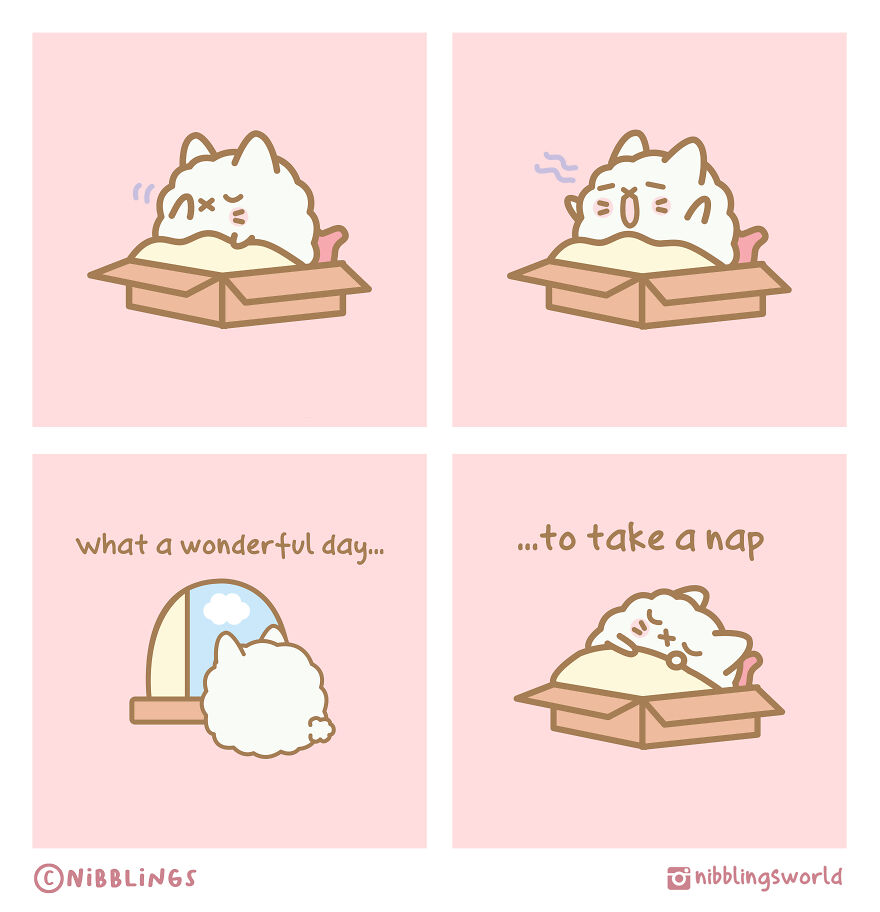 I Make Wholesome Comics About Our Pets That Are Heavily Inspired By The Antics Of The Stray Cats That We Have Adopted (60 Pics)