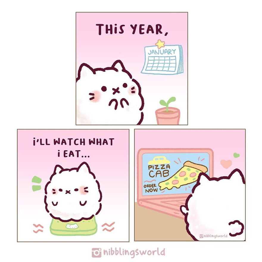 I Make Wholesome Comics About Our Pets That Are Heavily Inspired By The Antics Of The Stray Cats That We Have Adopted (60 Pics)